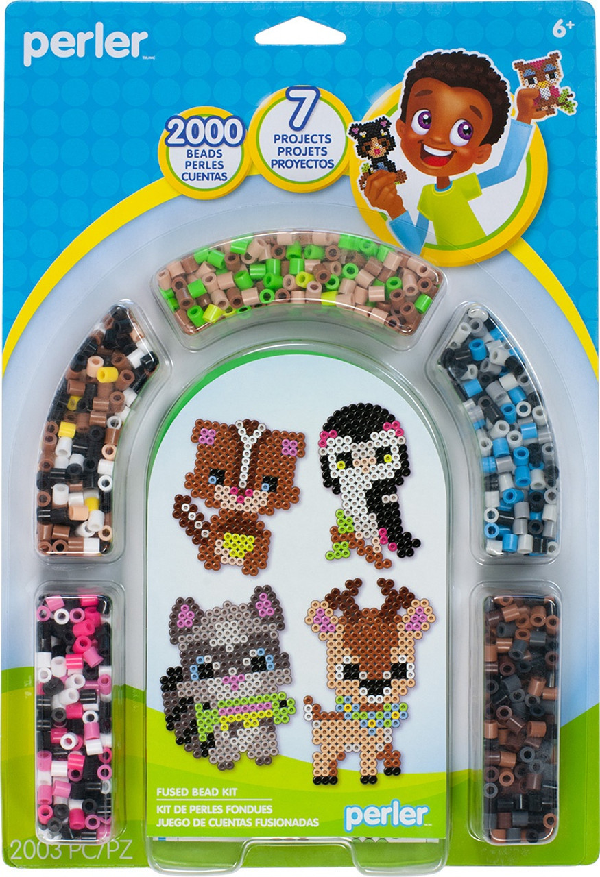 Perler Fused Bead Activity Kit-Forest Friends Arch 80-63056 - GettyCrafts